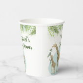 サファリキリン緑葉の赤ちゃんシャワー 紙コップ (右)