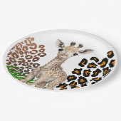 サファリキリン誕生日ワイルドワンツーワイルドパーティー ペーパープレート (アングル)