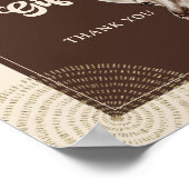 サファリキリン赤ちゃんシャワーカードとギフト ポスター (角)