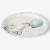 サファリキリン風バルーンケーキ1st.誕生日パーティー ペーパープレート (アングル)