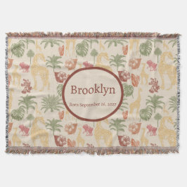 サファリキリン&トロピカル離れ子供部屋 スローブランケット