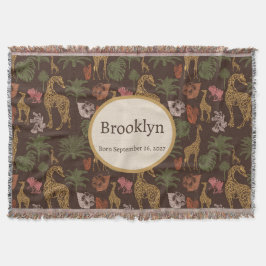 サファリキリン&トロピカル離れ子供部屋 スローブランケット