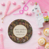 サファリキリン&パーム離れズベビーシャワーパーティー ペーパープレート (パーティー)