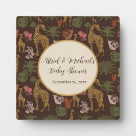 サファリキリン&パーム離れズベビーシャワー フォトプラーク