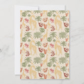 サファリキリン&パーム離れズベビーシャワー 招待状 (裏面)