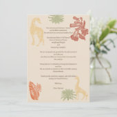 サファリキリン&フローラベビー誕生のお知らせ 招待状 (スタンド正面)