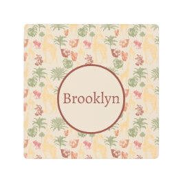 サファリキリン&フローラ子供部屋 メタルプリント