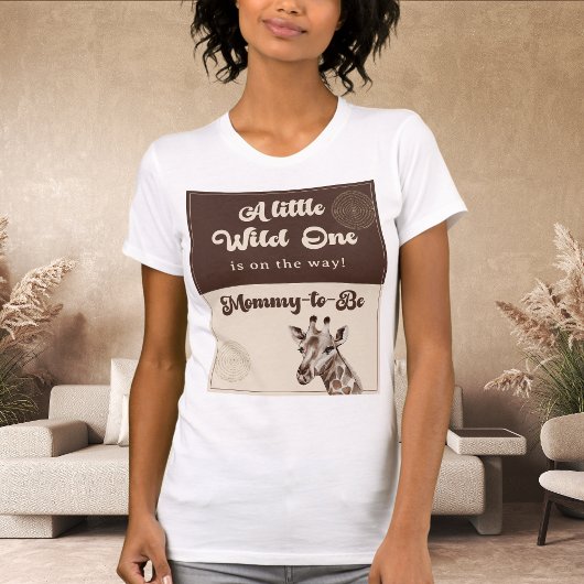 サファリキリンMommy-to-Be Baby Shower Tシャツ