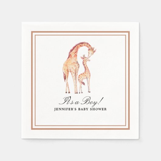 サファリキレーフウォーター紙 スタンダードカクテルナプキン (正面)