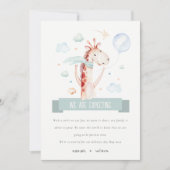 サファリキレーフスタークラウドバルーンベビー妊娠 案内状 (正面)