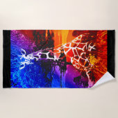 サファリキレーフドリームビーチタオル ビーチタオル (正面)