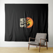 サファリクールデザイン女子男性へキッズサファリアニマ タペストリー (インサイチュ(横))