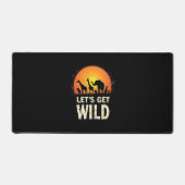 サファリクールデザイン女子男性へキッズサファリアニマ デスクマット (正面)