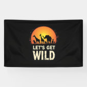 サファリクールデザイン女子男性へキッズサファリアニマ 横断幕 (横)