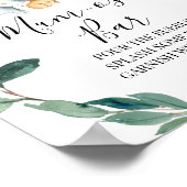 サファリグリーンリースベビーシャワーミモサ徴候 ポスター (角)