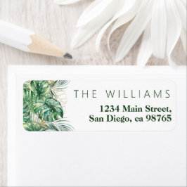 サファリグリーン&金ゴールドボーイベビーシャワー ラベル