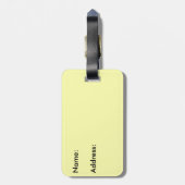 サファリサンセットアートエレファント，キリン ラゲッジタグ (裏面縦)