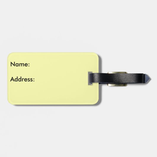 サファリサンセットアートエレファント,キリン ラゲッジタグ (裏面横)