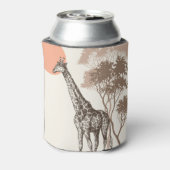 サファリサンセットキリン自然風景 缶クーラー (缶裏面)