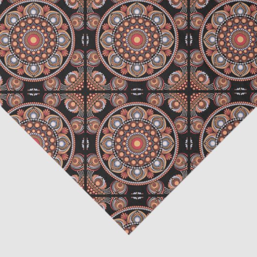 サファリサンセットボヘミアンスター秋マンダラタイル 薄葉紙 (詳細)