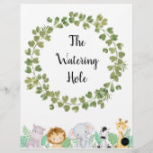 サファリザウォーターリングホールポスター (裏面)