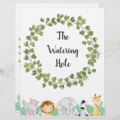 サファリザウォーターリングホールポスター (正面/裏面)