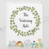 サファリザウォーターリングホールポスター (正面)