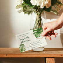 サファリシンプルトロピカルワイルドワンベビーシャワー