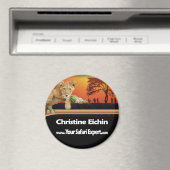 サファリシーンラウンドマグネット マグネット (インサイチュ (食洗機))