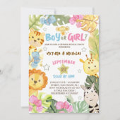 サファリジェンダーが水の色を明らかにする 招待状 (正面)