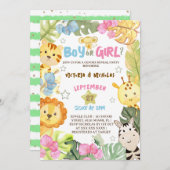 サファリジェンダーが水の色を明らかにする 招待状 (正面/裏面)