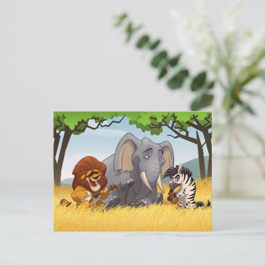 サファリジャグバンドはがき ポストカード (スタンド正面)