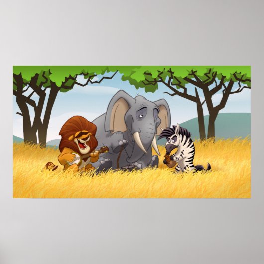 サファリジャグバンドポスター ポスター (正面)