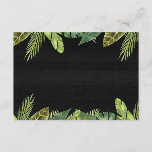 サファリジャングルの動物のブックリクエストを持って来る エンクロージャーカード (裏面)