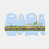 サファリジャングルの動物を使った木切り絵入れ箱 フェイバーボックス (折り畳みなし)