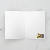 サファリジャングルの赤ちゃんたち - ありがとう サンキューカード (内部)