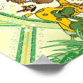 サファリジャングルの赤ちゃんたち ポスター (角)