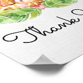 サファリジャングルの赤ちゃんシャワーサイン ポスター (角)