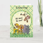 サファリジャングルの赤ちゃん動物 カード (正面)