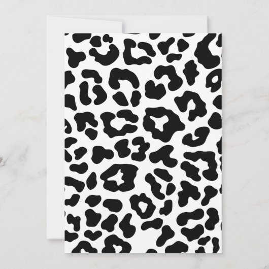 サファリジャングルアニマルズフォーエバーワイルド誕生日 招待状 (裏面)