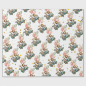 サファリジャングルアニマルズ子供部屋 ラッピングペーパー (フラット)