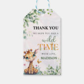 サファリジャングルアニマルズ誕生日 ギフトタグ (正面)