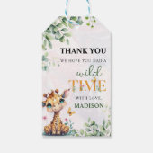 サファリジャングルアニマルズ誕生日 ギフトタグ (裏面)