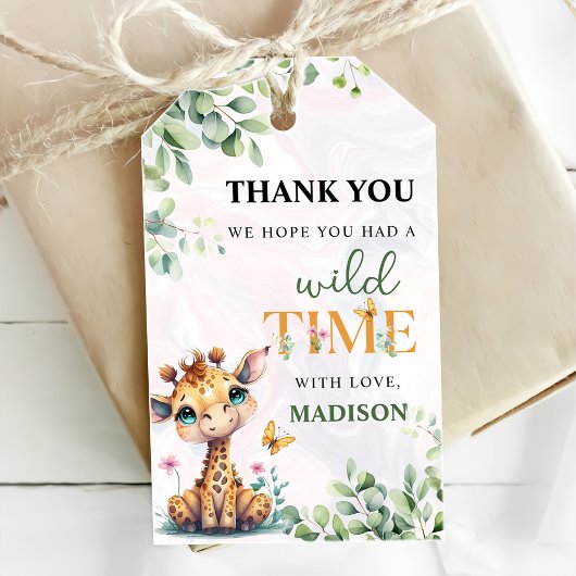 サファリジャングルアニマルズ誕生日 ギフトタグ