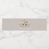 サファリジャングルアニマルズ1歳の誕生日名前をカスタムする ペットボトルラベル (シングルラベル)