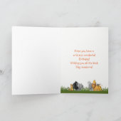 サファリジャングルアニマルテーマハッピーバースデー カード (内部)