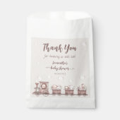 サファリジャングルアニマルトレインベビーシャワー フェイバーバッグ (正面)