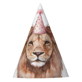 サファリジャングルアニマルバースデーパーティーライオン パーティーハット