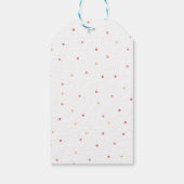 サファリジャングルアニマルピンクガールズ誕生日 ギフトタグ (裏面)