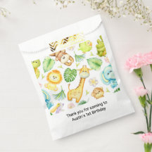 サファリジャングルアニマル誕生日ベビーシャワー